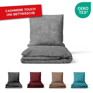 Winter Bettwäsche Teddyplüsch Fleece Cashmere Touch 135x200 155x220 2tlg 4tlg - Bild 1 von 7