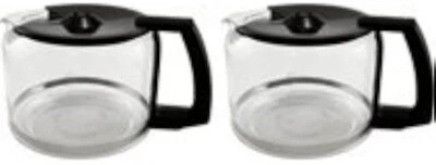 Krups F0344210F-2PK Pro Aroma 10 Cup Glass Carafe, Black Handle, 2 pack - Image 1 of 3