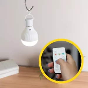 LED Rechargeable Light Bulb ES E27 Timer Function Dimmable Warm Cool Bright USB - Picture 1 of 11