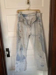 Pantalones de mezclilla vintage Levis 501 desgastados 30 X 31 botones mosca angustiados - Imagen 1 de 8