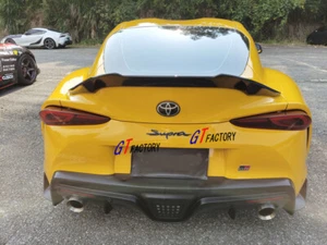 V STYLE CARBON REAR TRUNK WING SPOILER FOR TOYOTA SUPRA A90 ONLY - Picture 1 of 4