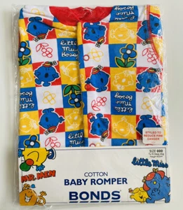 Vintage Bonds Romper Mr Men Little Miss Bossy Size 000 NEW - Picture 1 of 6