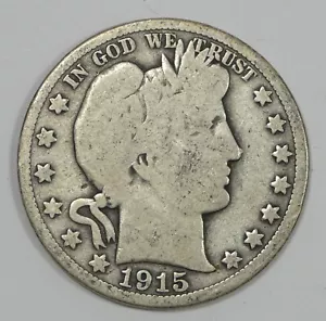 Medio dólar barbero 1915 buena plata 50c - Imagen 1 de 4