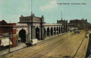 Postal antigua "The Columbus, Ohio, Union Station" c1910 - Imagen 1 de 2