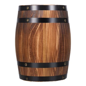 Barril de roble decoración vino adorno pequeños barriles de madera para centros de mesa - Imagen 1 de 11