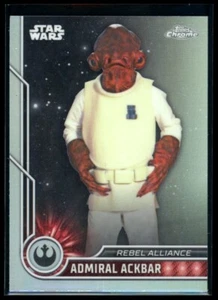 ADMIRAL ACKBAR 2023 Star Wars Topps Chrome Refractor #47 - Picture 1 of 2