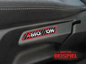 Sitzemblem Sticker Aufkleber Folie Höhenverstellung Wunschtext Modellbezeichnung - Picture 1 of 2