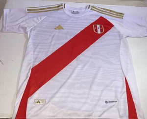 Adidas AeroReady FPF Peru Football Soccer Jersey Men's XL White - Picture 1 of 8