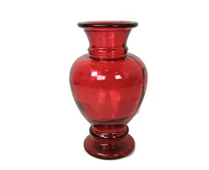 Large vintage glass red vase Urn art glass - Picture 1 of 9