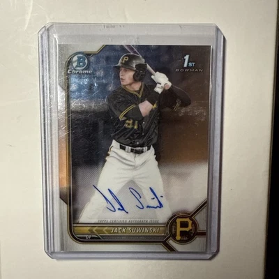 2022 Bowman Chrome - Jack Suwinski Auto 1st Bowman (RC)   #CPA-JS  PIRATES  - Image 1 of 2