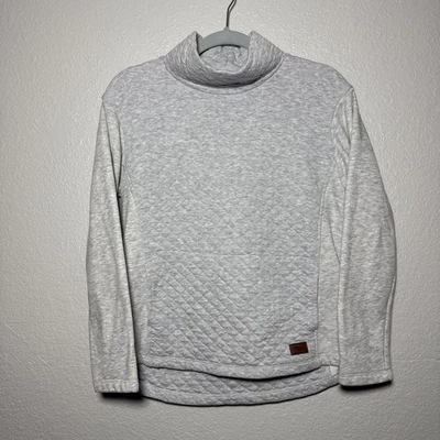 L.L. Sudadera pulóver Bean XS acolchada con diamantes gris jaspeado para mujer Foto 1 de 4