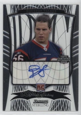 2009 Bowman Sterling /499 Brian Cushing #105 Rookie Auto RC - Image 1 of 2