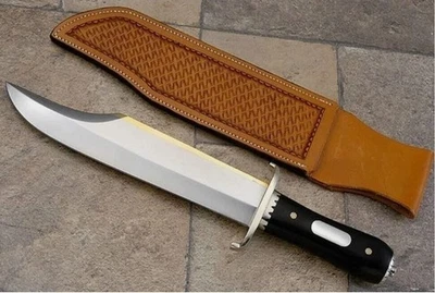 Custom Handmade Bowie Knife Micarta Handle Hunting Survival Camping Knife - Image 1 of 3