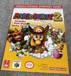 Nintendo 64 Super Mario Party 2 Prima Games Official Strategy Guide Book RARE - Picture 1 of 10