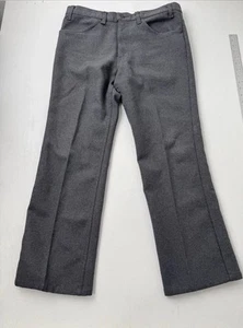 Vintage 1993 Levi Pants Action Slacks Mens 34x27 Gray Straight Leg Mid-Rise - Picture 1 of 5