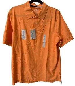Croft & Barrow Herren Hemd Pflegeleicht Piqué Polo Orange Kurzarm Large Neu mit Etikett - Bild 1 von 2