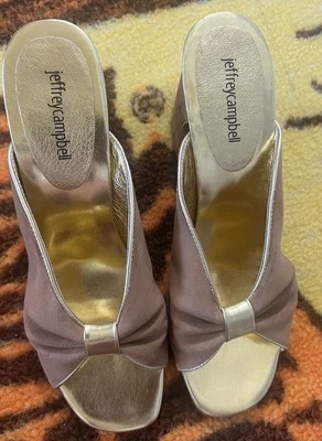 JEFFREY CAMPBELL FREE PEOPLE Cuñas Recortadas 10 M Corcho Dorado Tostado 38JC087 Foto 1 de 4