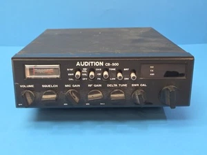 Audition CB-500/Dragon KR-129 1980 40 CANALES AM/FM CB 4 vatios negro bonito - Imagen 1 de 12