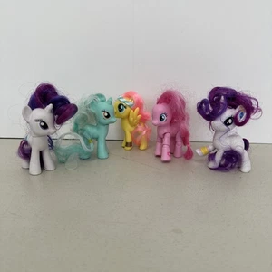 My Little Pony Miniatur Spielzeug Konvolut Hasbro 3in 5 Stück Lot - Bild 1 von 10