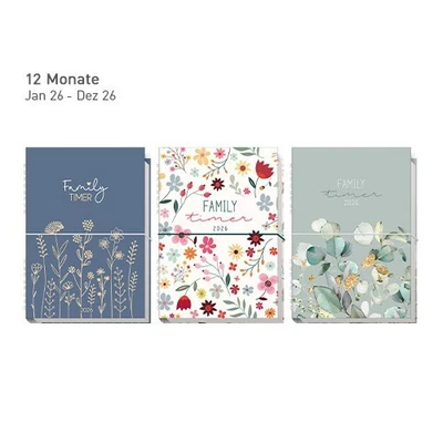 HÄFFT-VERLAG GMBH Häfft Familytimer Familenplaner Planer 2026 - 12 Monate - Motive zur Wahl - 9975