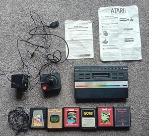 Atari 2600 Console and Games - Picture 1 of 6