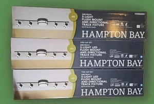 NEW~Blk. Greyrock 3.44ft 4-Light Integrated LED Track Lighting Hampton Bay - Picture 1 of 12