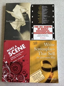 Lot of 4 Screenwriting & Writing Craft Books Iglesias Ackerman Rosenfeld Indick - Picture 1 of 6