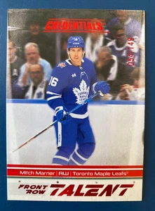 2024-25 MITCH MARNER Credentials Front Row Talent RED #'d 054/149 # FRT-MM Leafs - Picture 1 of 5