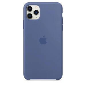 Custodia cover silicone originale Apple per iPhone 11 Pro Max blu lino MY122 - Foto 1 di 1