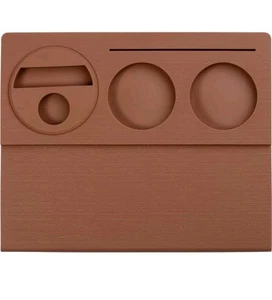 Normcore Espresso Eck-Stopfstation V3, rutschfeste Silikonmatte, Mokka Braun - Bild 1 von 8