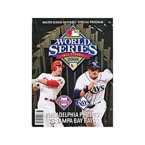 2008 MLB World Series Philadelphia Phillies Tampa Bay Rays Off Souvenir Program - Picture 1 of 2