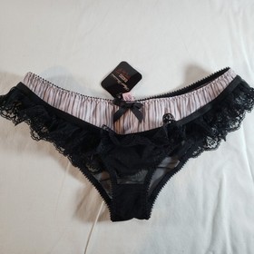 Agent Provocateur Fifi Brief AP3 Black Pink Lace
