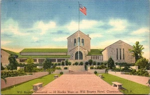 WILL ROGERS MEMORIAL Claremont, Oklahoma OK linen Postcard - Picture 1 of 2