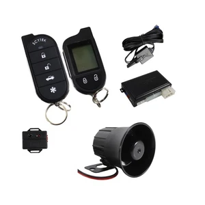 A4.2W Car Alarm Security System with Siren, Keyless Entry 2-Way LCD Remote St... - Picture 1 of 8