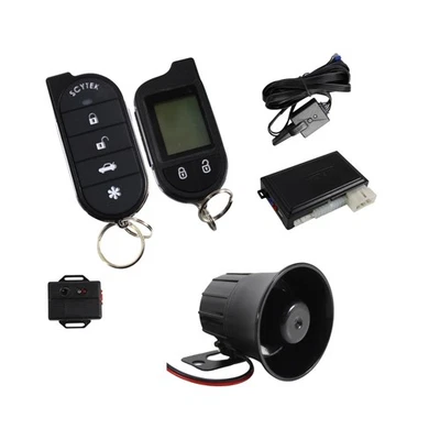 Sistema de Seguridad Alarma Coche A4.2W con Sirena, Entrada Sin Llave LCD Remoto 2 Vías St... Foto 1 de 4