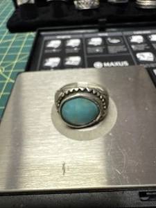Antiker Silberring mit blauem Stein, Navajo Indianer Größe 7,5 - Bild 1 von 5