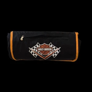 Harley Davidson Motorcycle Bike Cover with Felt Lining Indoor Outdoor Rolled Up - Foto 1 di 19