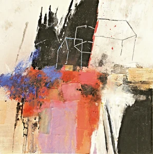 ARTE INFORMALE -TECNICA MISTA SU TELA 2024-0027 100X100 bellissimo-RhenArtist - Foto 1 di 3