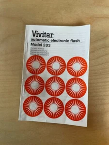 Vivitar Model 283 Electronic FlashOwner's Manual - Picture 1 of 1
