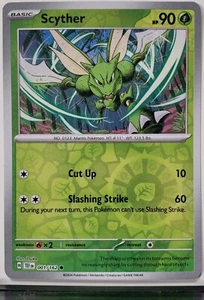 REVERSE HOLO Scyther 001/162 NM / M - Temporal Forces Pokemon Card - Picture 1 of 2