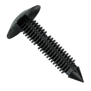 Retenedores de sello de capucha de nailon negros orificio 5/16"" - vástago de 1 7/16"" - cabeza de 3/4"" - paquete de 25 - Imagen 1 de 2