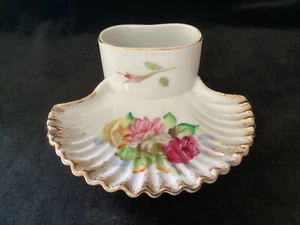 Vintage - Lefton Smoking Accessory - white with flowers & gold trim - Picture 1 of 4