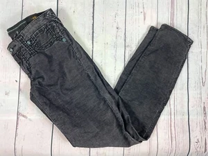 Pantaloni jeans skinny mocassino neri in velluto a coste Stitch's - taglia 26 - Foto 1 di 6