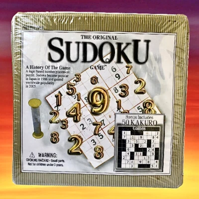 The Original Sudoku Board Game with Bonus 50 Kakuro Games 2006 Target New Sealed - Image 1 of 4