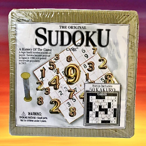 The Original Sudoku Board Game with Bonus 50 Kakuro Games 2006 Target New Sealed - Image 1 of 4