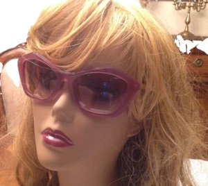 WUNDERSCHÖNE MIU MIU SMU02O SONNENBRILLE PC9-4P1 57 mm 2N OPAL PINK/GOLD POLYGONAL - Bild 1 von 9