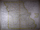 1889 Railroad Map ~ MISSOURI ~ Authentic McNally Map (XLG20x28) #039
