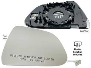 For Mirror Glass Power Heated 2017-2023 Tesla Model 3 Passenger Side 113065200A - Picture 1 of 11