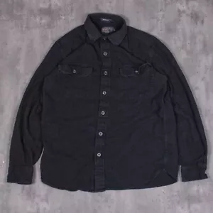 Pendleton Grey Button Up Cotton Long Sleeve Work Shirt - Picture 1 of 6