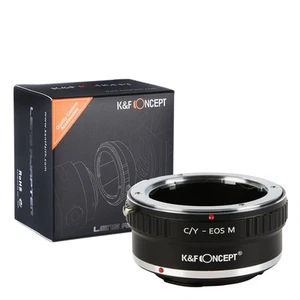 Adattatore K&F Concept per obiettivo con attacco Contax Yashica per fotocamera Canon EOS M M1 M3 M5 - Foto 1 di 8